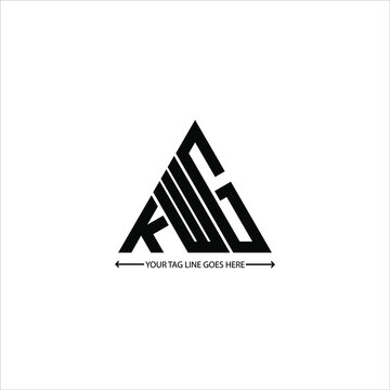 KWG letter logo creative design. KWG unique design
