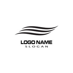 Water wave icon vector illustration design logo