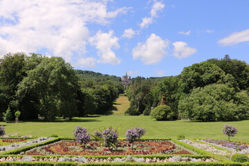 Blick in den Bergpark Wilhelmshöhe in der Nähe der Stadt Kassel in Hessen