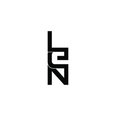 len initial letter monogram logo design