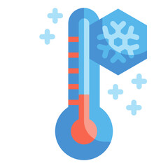 thermometer flat icon