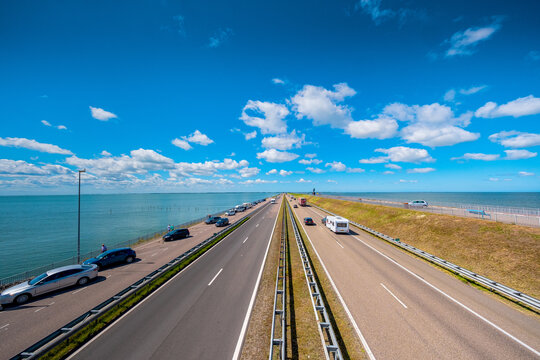 Afsluitdijk, Noord-Holland Province, Friesland province, The Netherlands
