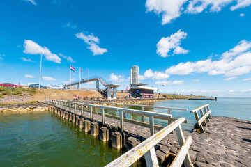 Obraz premium Afsluitdijk, Noord-Holland Province, Friesland province, The Netherlands