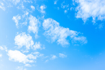Fototapeta na wymiar 【背景】青い空と白い雲【自然】