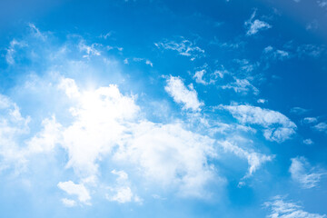 【背景】青い空と白い雲【自然】