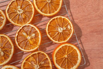 オレンジのドライフルーツ、手作りドライオレンジがたくさん。