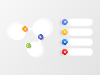 Business infographic Concept With Copy Space And Four Options.