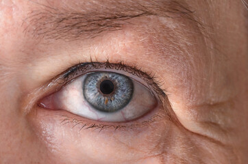 Obraz premium Senior eye macro