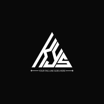 KYS letter logo creative design. KYS unique design

