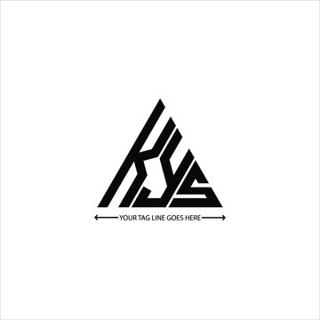 KYS letter logo creative design. KYS unique design

