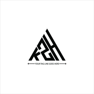 KZH letter logo creative design. KZH unique design

