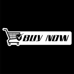 Buy now button isolated on dark background