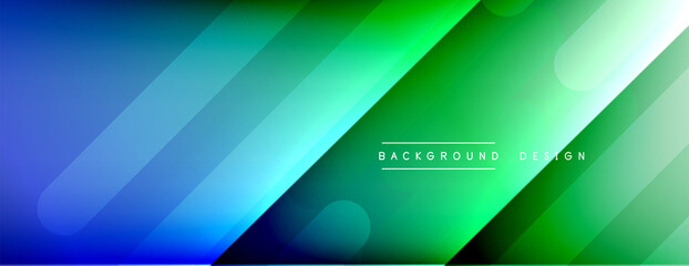 Dynamic lines abstract background. 3D shadow effects and fluid gradients. Modern overlapping forms