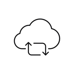 Data exchange icon vector set. data transfer illustration sign collection. data conversion symbol or logo.