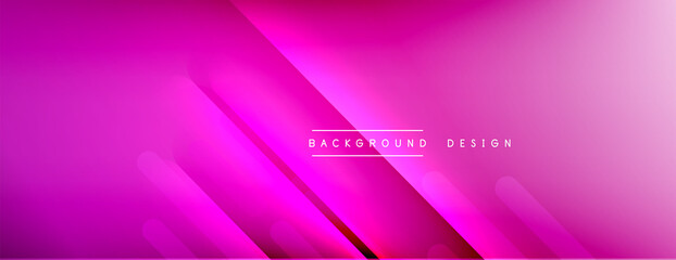 Dynamic lines abstract background. 3D shadow effects and fluid gradients. Modern overlapping forms