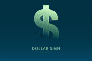 Abstract Dollar Sign