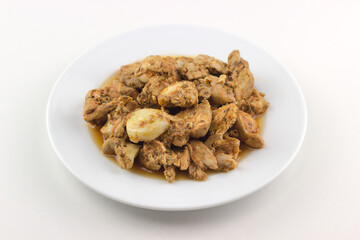 guisos_platos_carnes_pollo_confitado_ajo_neutro / 
stews_plates_meat_confit_chicken_neutro_garlic