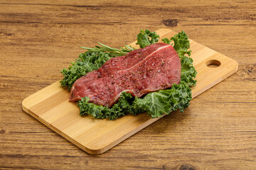 Raw beef steak for grill