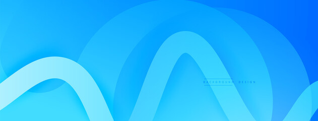 Abstract gradient background with wave line with shadow effect. Geometric composition. 3D shadow effects and fluid gradients