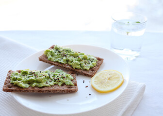 avocado toast and clean water. 