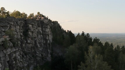 granite rock massif of the Middle Urals