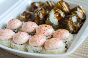 roll set with different fillings in the package