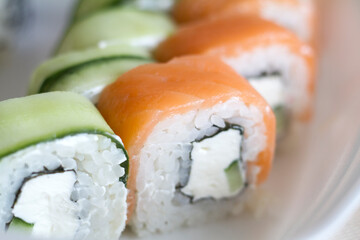 roll set with different fillings in the package