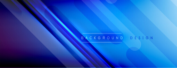 Abstract background. Shadow lines on bright shiny gradient background.