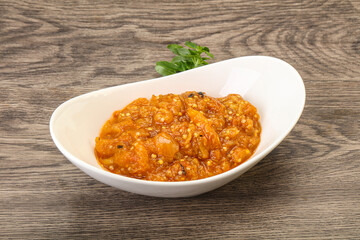 Caucasian cuisine - Mangal salad with vegetables