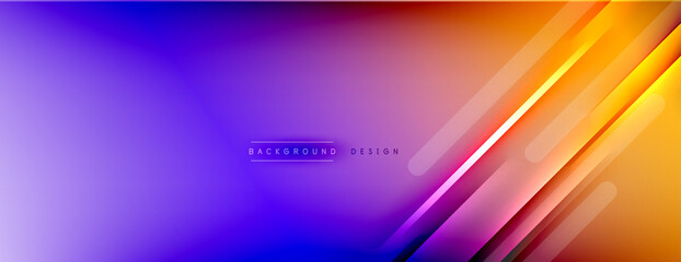 Abstract background - lines composition created with lights and shadows. Technology or business digital template. Trendy simple fluid color gradient abstract background with dynamic