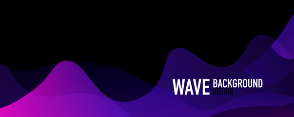 Abstract background - shiny fluid gradients and overlapping waves. Vector Illustration For Wallpaper, Banner, Background, Landing Page