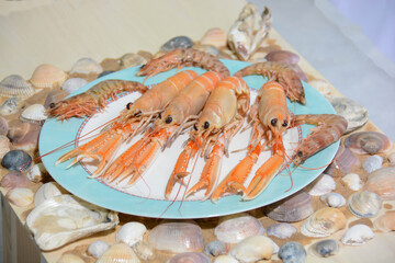 Italian seafood freshly