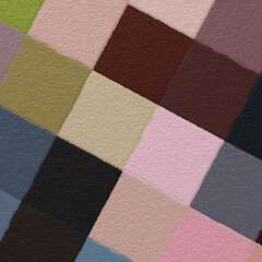 Colorful abstract mosaic with a rough texture background. Colored square pattern background. Picture for creative wallpaper or design art work. Backdrop have copy space for text.