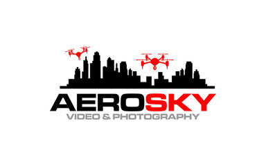 Illustration graphic vector future of drone technology logo design template