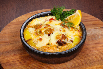 Georgian traditional cuisine - meat with potato