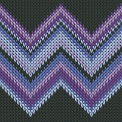 Stylish zig zal lines knit texture geometric