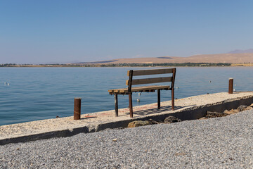 bench on the beach