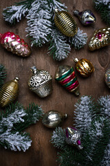 Retro Soviet glass tree toy