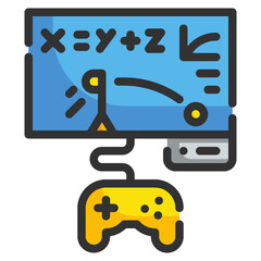 gamification line icon