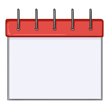 recommend clip art: Calendar Vector Cartoon illustration on White Background