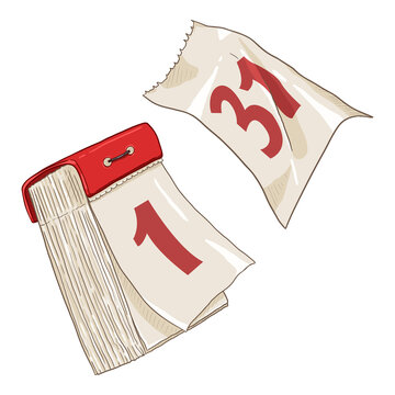 recommend clip art: Vector Cartoon Tear-off Calendar Illustration