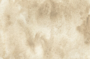 Abstract sand brown watercolor paper textured illustration for grunge design, vintage card, templates. Watercolor mockup	