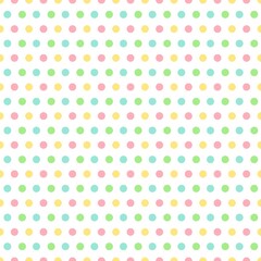 Colorful Polka Dot seamless pattern. Vector background.