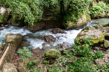 bleck river dopo waterfall of marble
