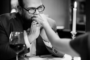 Couple celebrate valentine's day together