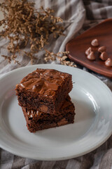 chocolate cake on a plate