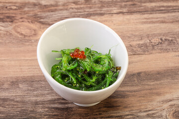 Asian traditional chukka salad in the bowl