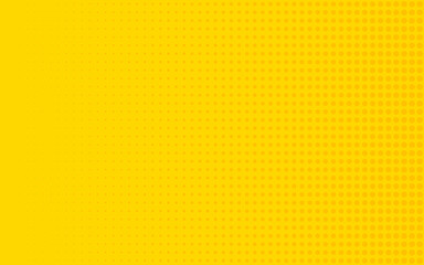 Vector halftone dots. Dots on yellow gradient background