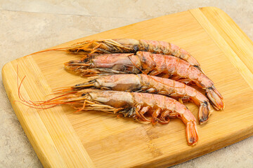 Tasty big Langoustine over the board