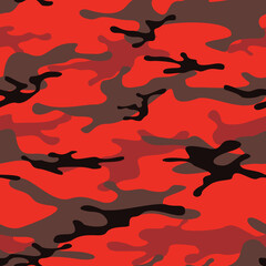 Camouflage seamless pattern from spots. Military camo. Print on fabric and clothing. Vector illustration